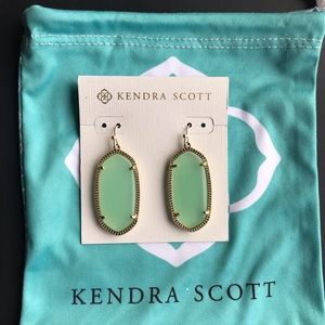 Kendra Scott Elle green earrings